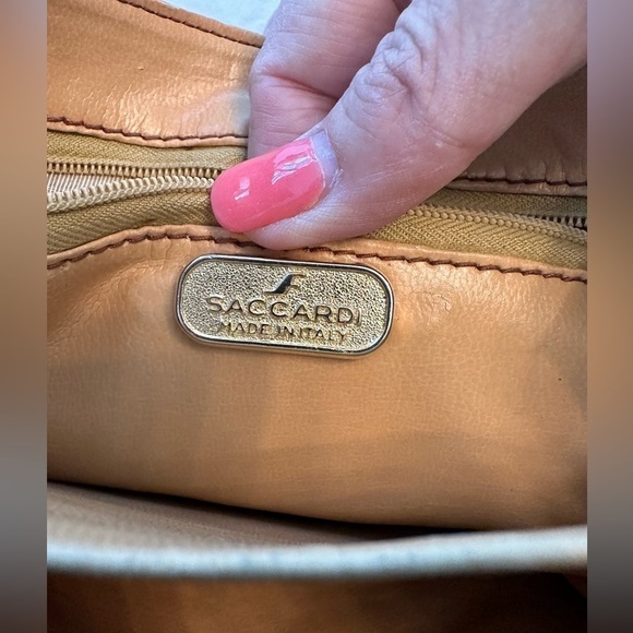 Saccardi Handmade Italian Leather Crossbody Bag Unique - Picture 4 of 13